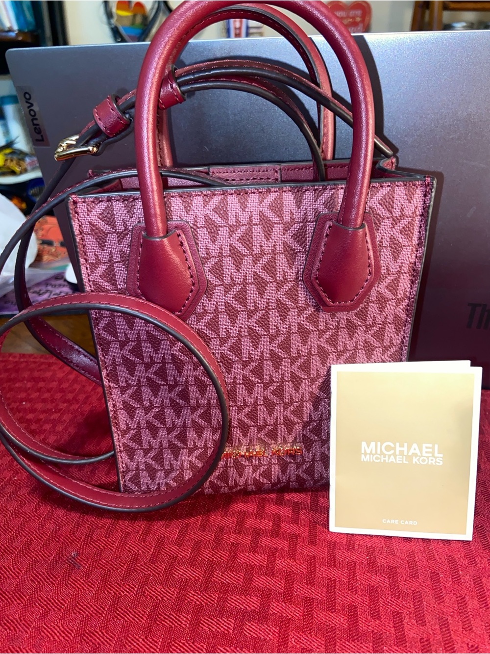 Michael Kors Mercer XS Mini Shopper Mulberry/Multi